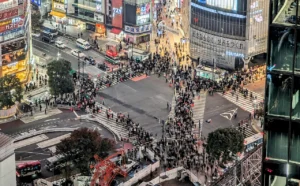 Cruzamento de Shibuya, Japão
