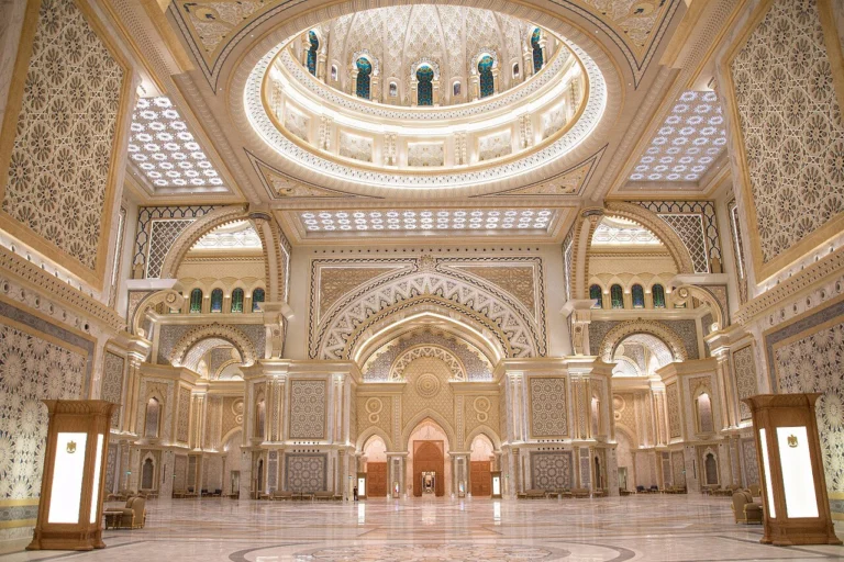 Grande Salão do Qasr Al Watan, em Abu Dhabi