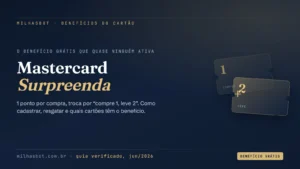 Mastercard Surpreenda: como cadastrar, juntar e resgatar pontos em 2026