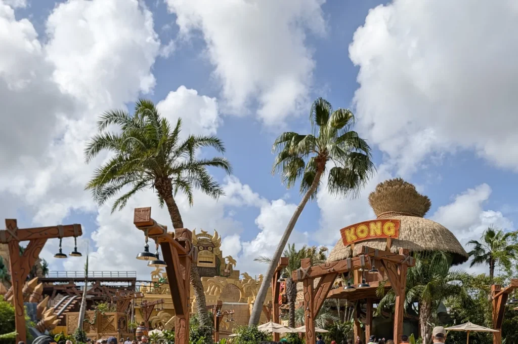 Entrada de Donkey Kong Country na Super Nintendo World do Epic Universe