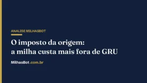 O imposto da origem: a milha custa mais fora de GRU