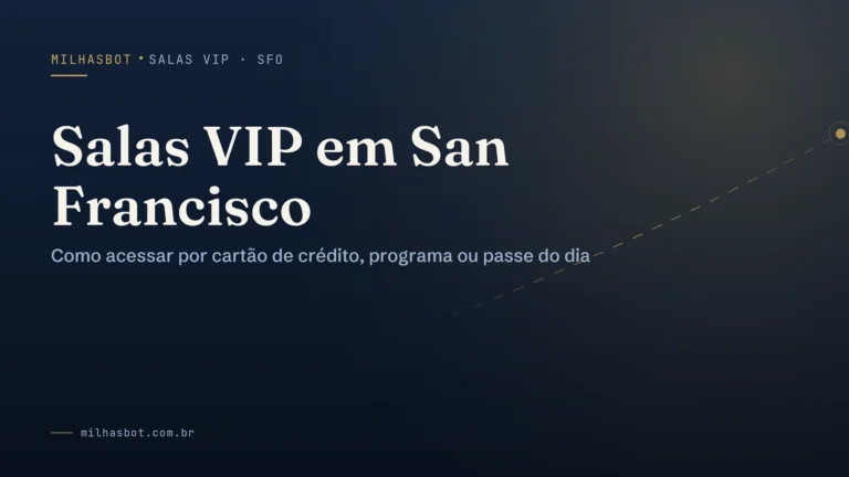 Arte de capa do MilhasBot: Salas VIP em San Francisco.