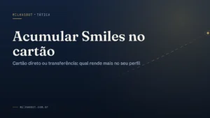 Como acumular milhas Smiles no cartão de crédito