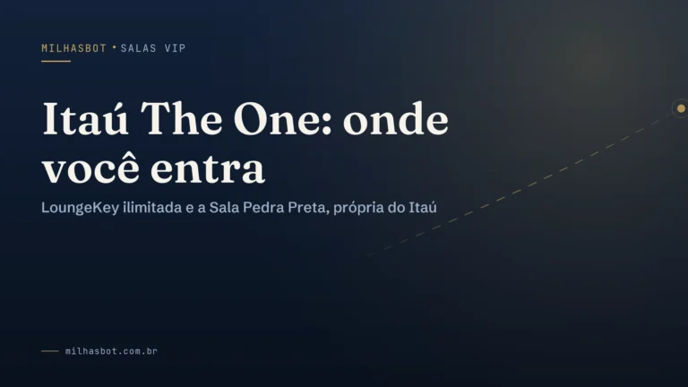 Arte de capa do MilhasBot: Itaú The One: onde você entra.