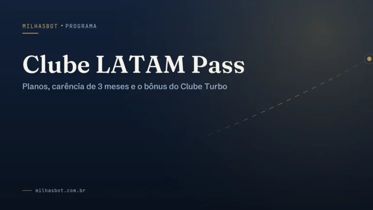 Arte de capa do MilhasBot: Clube LATAM Pass.