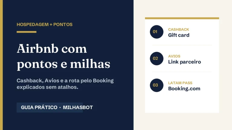 Airbnb com pontos e milhas: cashback, Avios e Booking com LATAM Pass