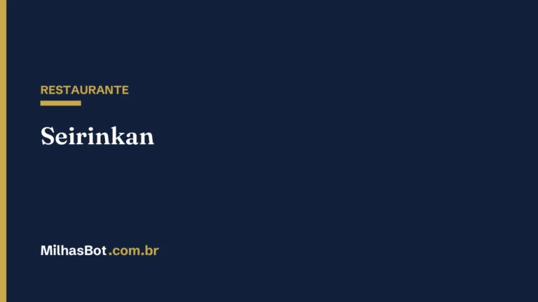 RESTAURANTE: Seirinkan