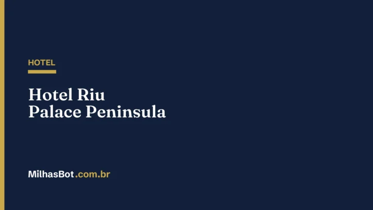 HOTEL: Hotel Riu Palace Peninsula
