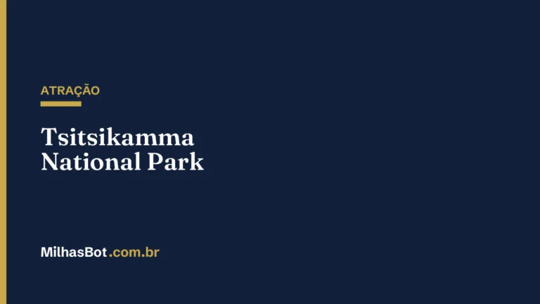 ATRAÇÃO: Tsitsikamma National Park