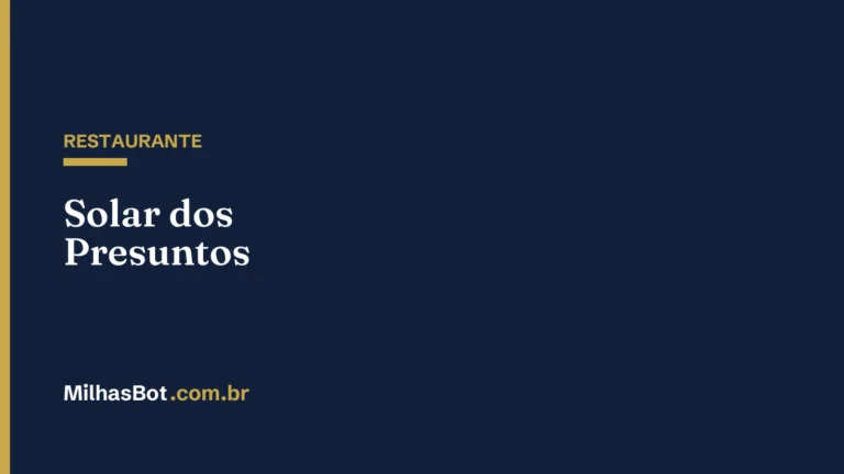 RESTAURANTE: Solar dos Presuntos