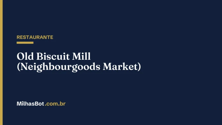RESTAURANTE: Old Biscuit Mill (Neighbourgoods Market)