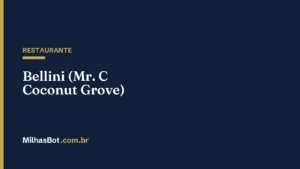 RESTAURANTE: Bellini (Mr. C Coconut Grove)