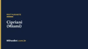 RESTAURANTE: Cipriani (Miami)