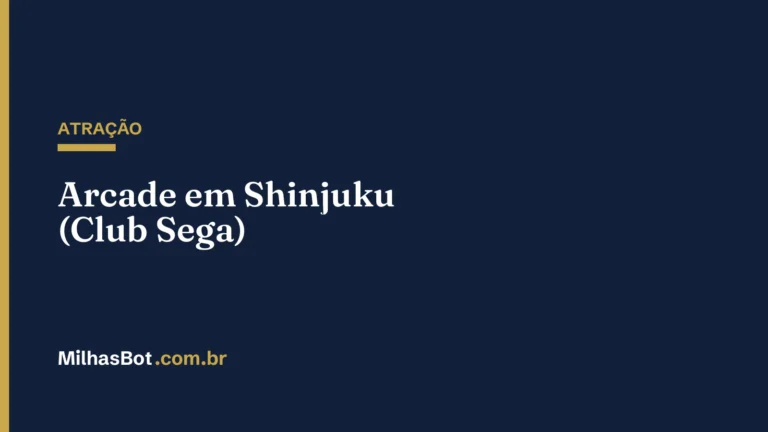 ATRAÇÃO: Arcade em Shinjuku (Club Sega)