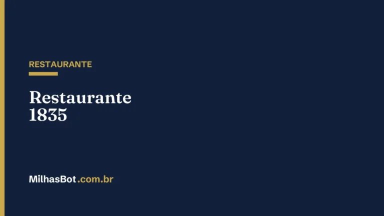 RESTAURANTE: Restaurante 1835
