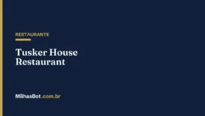 RESTAURANTE: Tusker House Restaurant