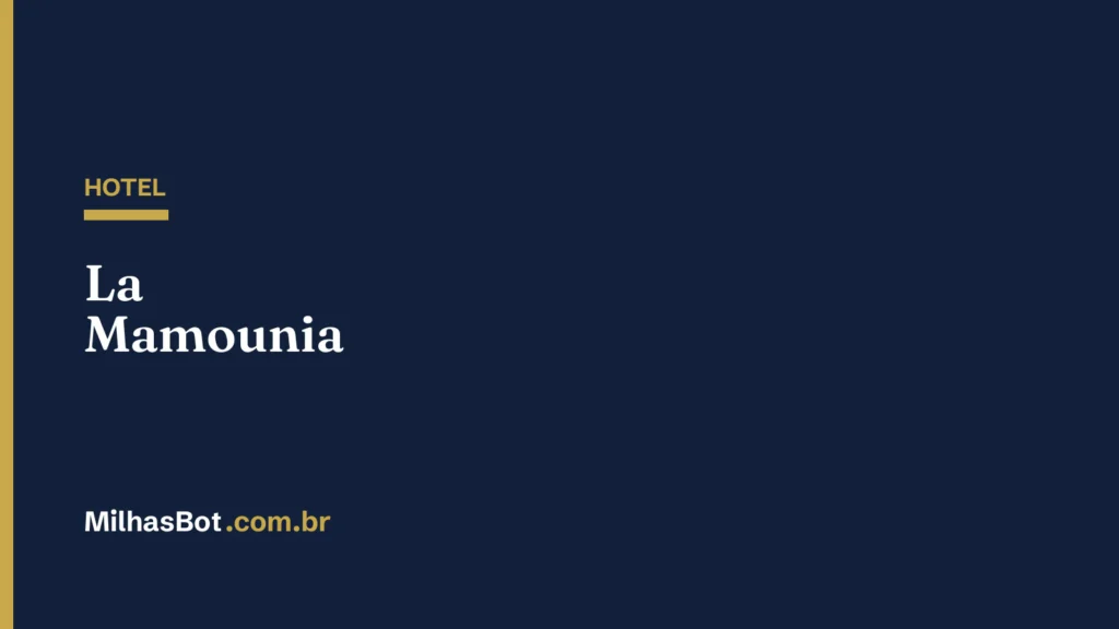 HOTEL: La Mamounia