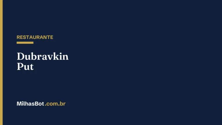 RESTAURANTE: Dubravkin Put