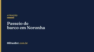 ATRAÇÃO: Passeio de barco em Noronha