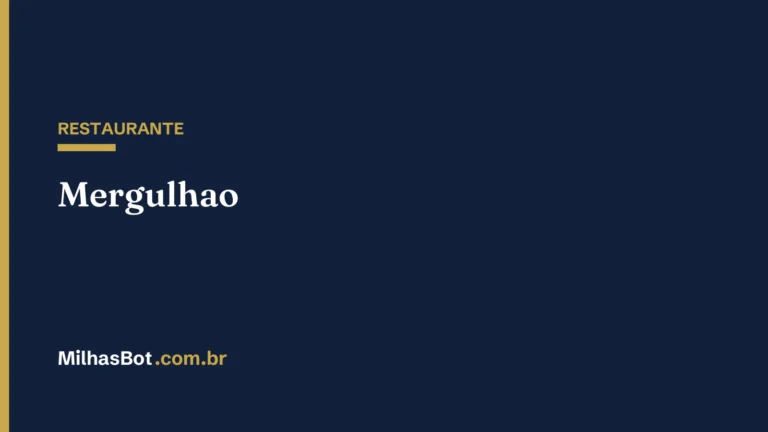 RESTAURANTE: Mergulhao
