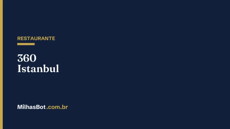 RESTAURANTE: 360 Istanbul