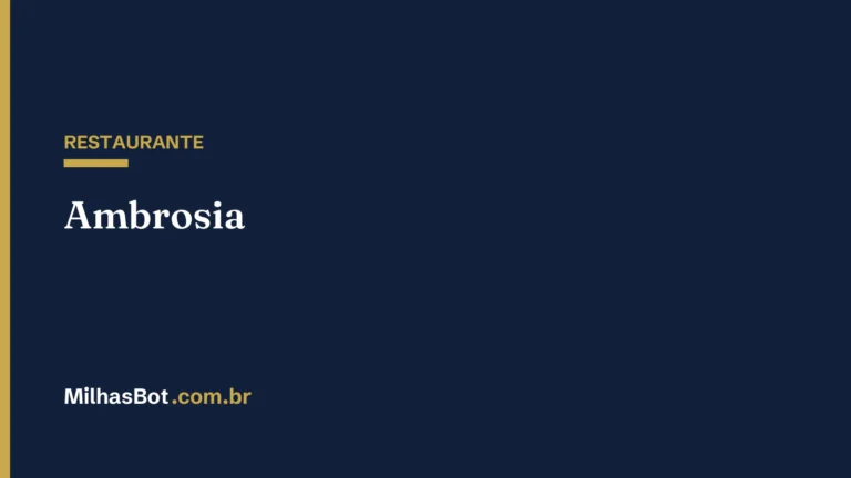 RESTAURANTE: Ambrosia