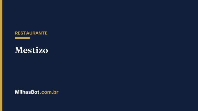 RESTAURANTE: Mestizo