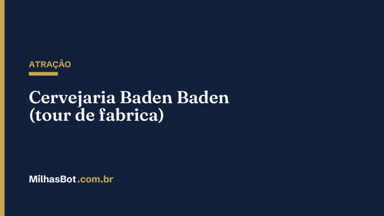 ATRAÇÃO: Cervejaria Baden Baden (tour de fabrica)