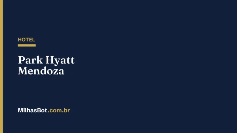 HOTEL: Park Hyatt Mendoza