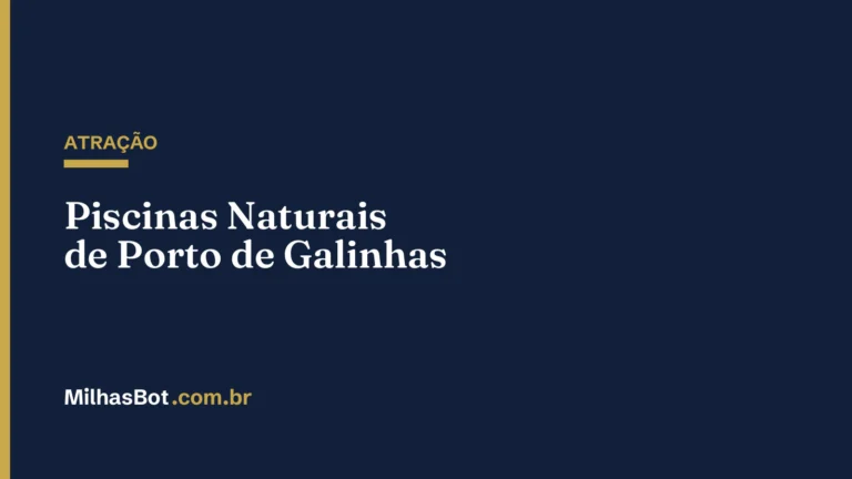 ATRAÇÃO: Piscinas Naturais de Porto de Galinhas