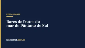 RESTAURANTE: Bares de frutos do mar do Pântano do Sul