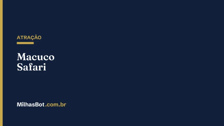 ATRAÇÃO: Macuco Safari