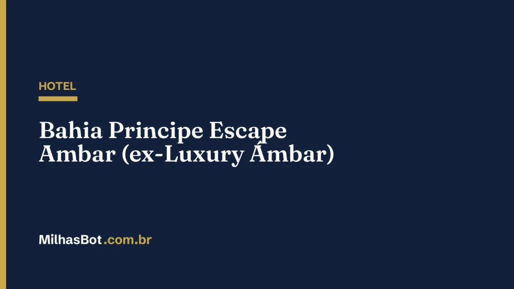 HOTEL: Bahia Principe Escape Ambar (ex-Luxury Ámbar)