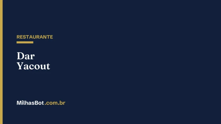 RESTAURANTE: Dar Yacout