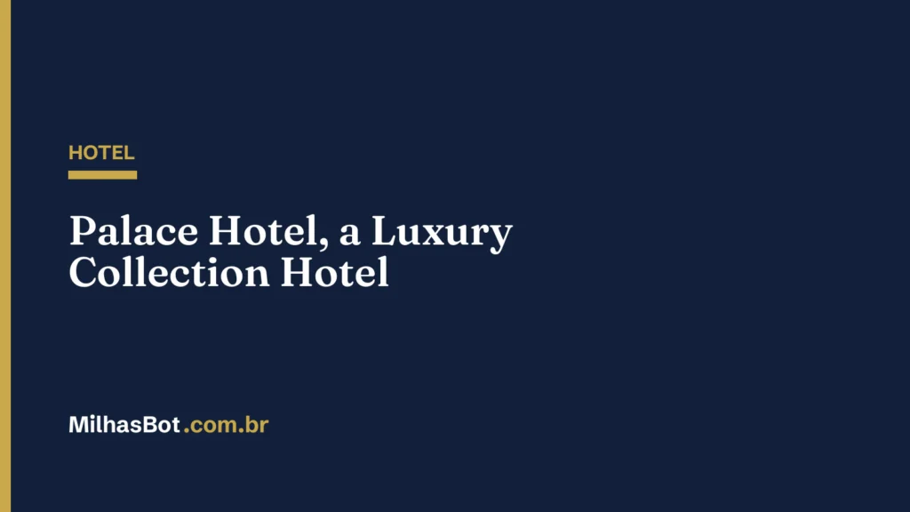 HOTEL: Palace Hotel, a Luxury Collection Hotel
