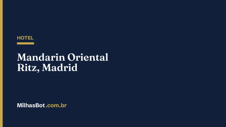 HOTEL: Mandarin Oriental Ritz, Madrid