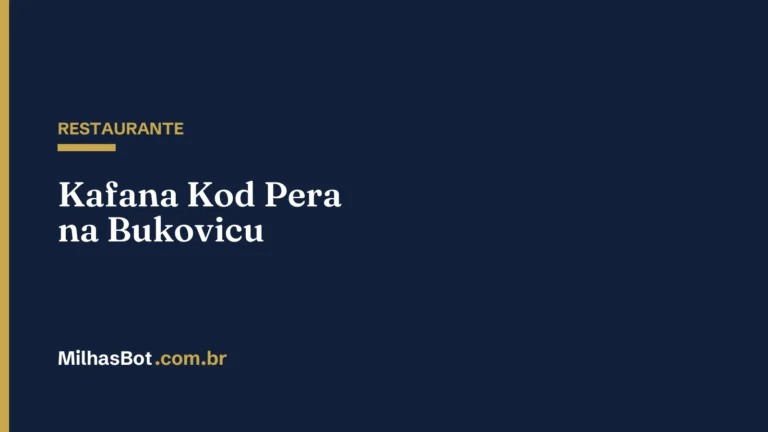 RESTAURANTE: Kafana Kod Pera na Bukovicu