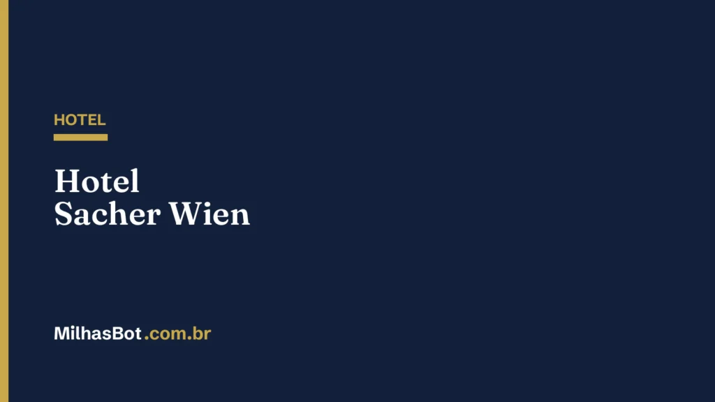 HOTEL: Hotel Sacher Wien
