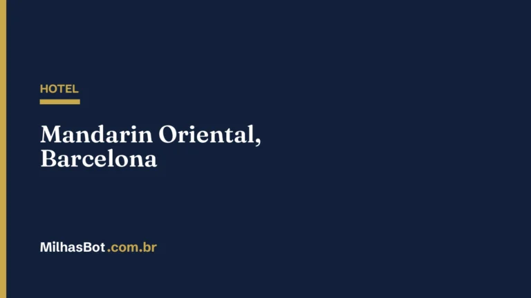 HOTEL: Mandarin Oriental, Barcelona