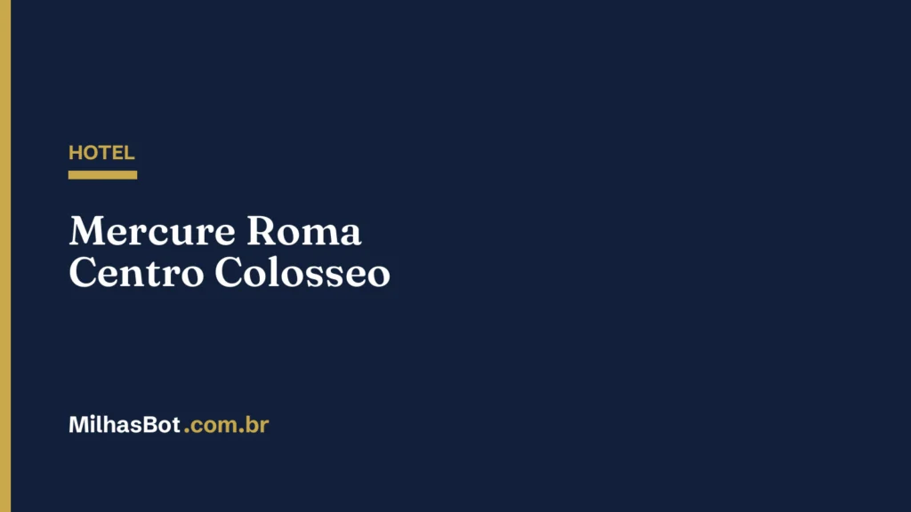 HOTEL: Mercure Roma Centro Colosseo