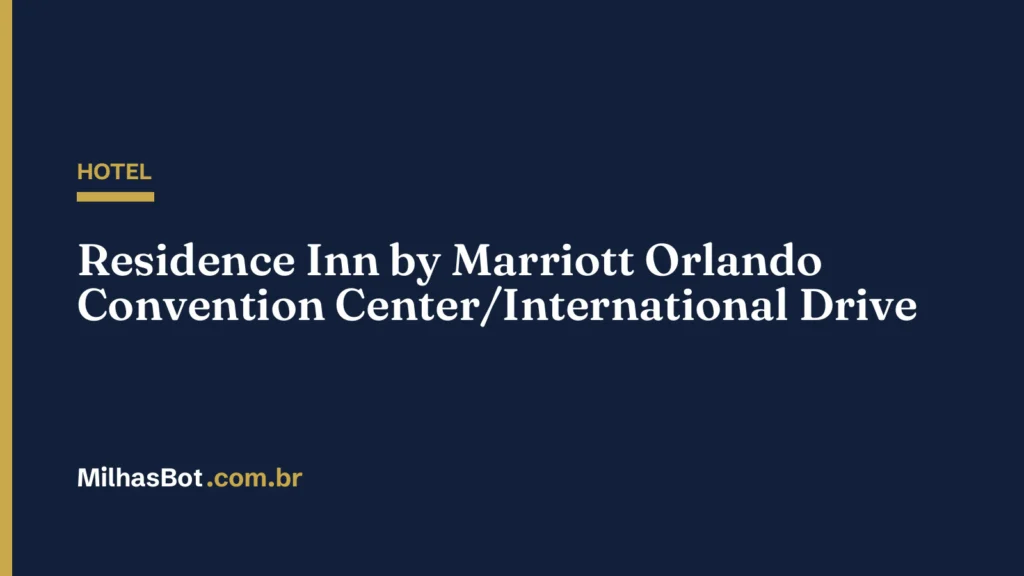 HOTEL: Residence Inn by Marriott Orlando Convention Center/International Drive