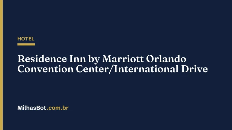 HOTEL: Residence Inn by Marriott Orlando Convention Center/International Drive