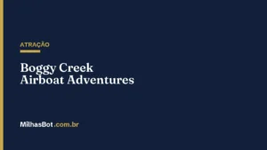ATRAÇÃO: Boggy Creek Airboat Adventures