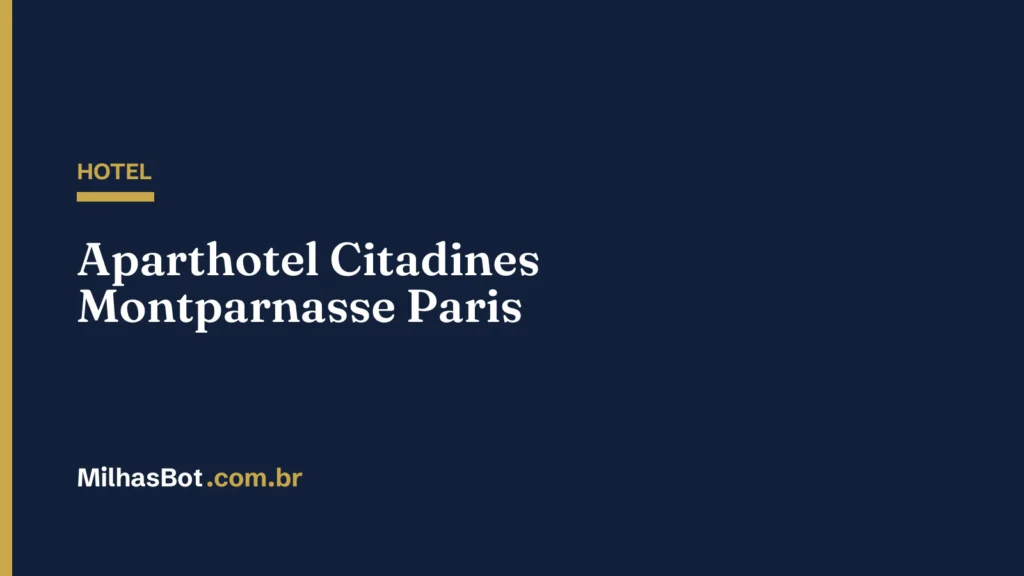 HOTEL: Aparthotel Citadines Montparnasse Paris