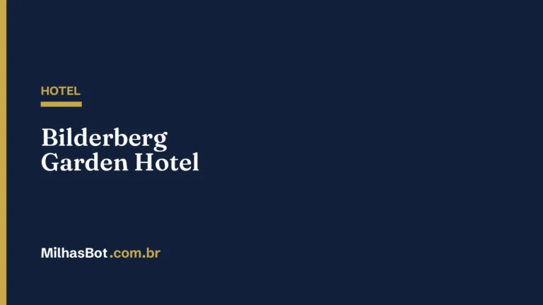 HOTEL: Bilderberg Garden Hotel