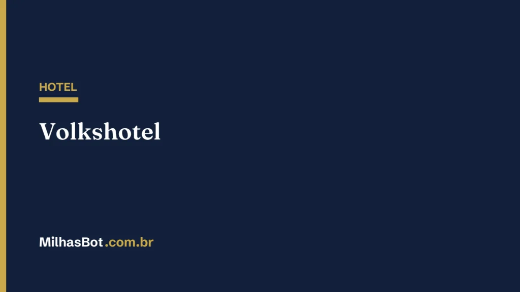 HOTEL: Volkshotel