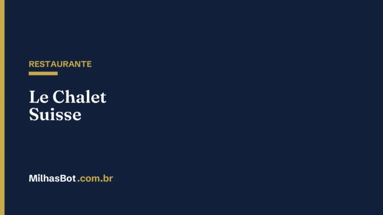 RESTAURANTE: Le Chalet Suisse