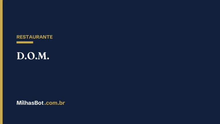 RESTAURANTE: D.O.M.