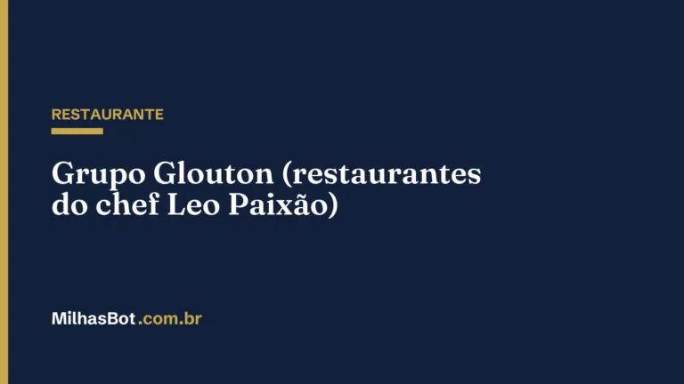 RESTAURANTE: Grupo Glouton (restaurantes do chef Leo Paixão)