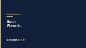RESTAURANTE: Baco Pizzaria